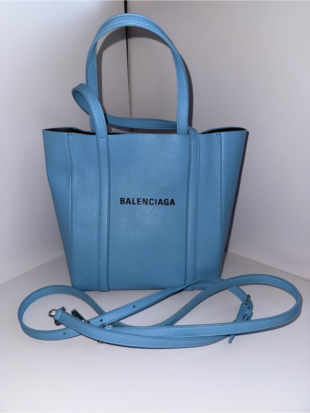Balenciaga Bag XXS Everyday Tote Shoulder Bag in Light Blue